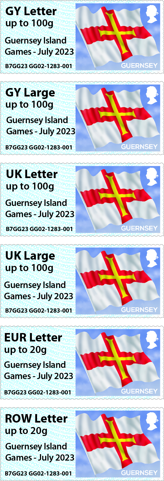 Guernsey Island Games - July 2023 overprint